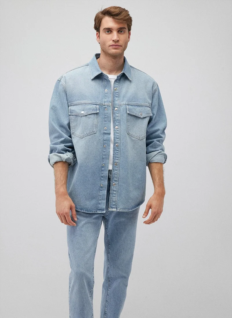 MAVI Ross Light 90s Denim Jean Shirt